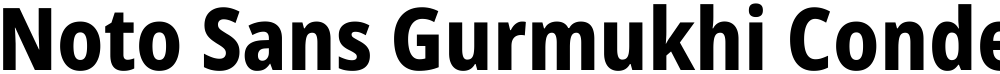 Noto Sans Gurmukhi Condensed ExtraBold