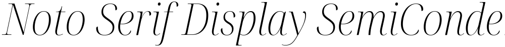 Noto Serif Display SemiCondensed ExtraLight