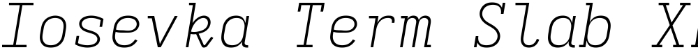 Iosevka Term Slab XLtEx