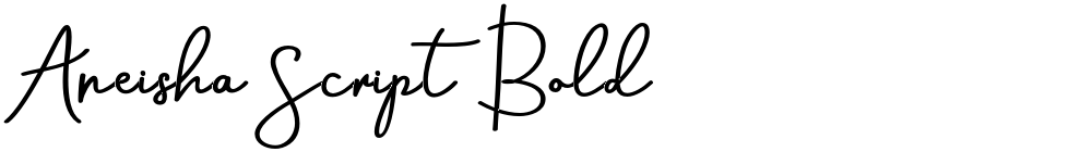 Aneisha Script Bold
