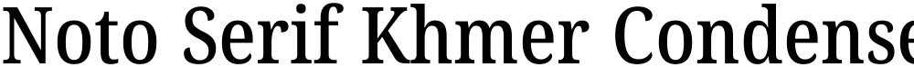 Noto Serif Khmer Condensed Medium