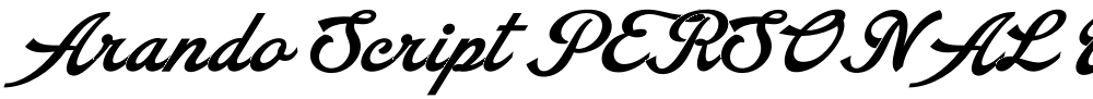 Arando Script PERSONAL USE