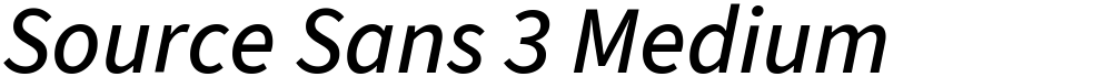 Source Sans 3 Medium