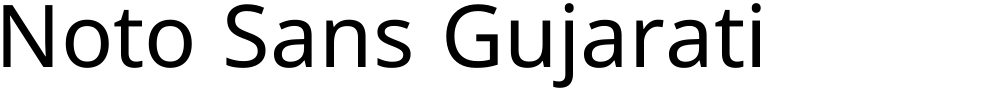 Noto Sans Gujarati