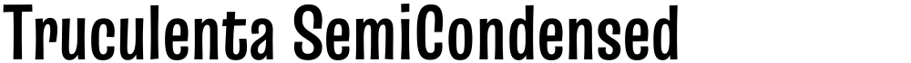 Truculenta SemiCondensed