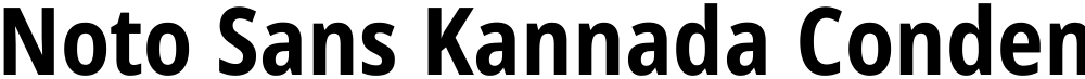 Noto Sans Kannada Condensed