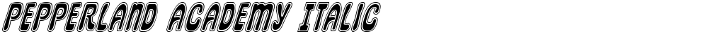 Pepperland Academy Italic
