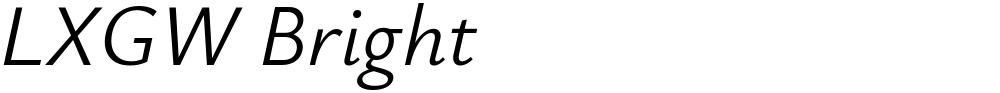 LXGW Bright