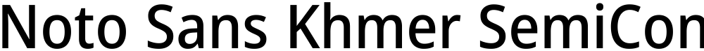 Noto Sans Khmer SemiCondensed Medium