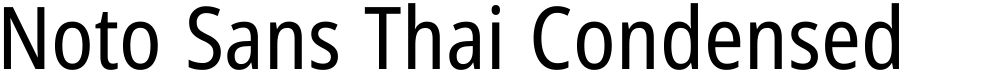 Noto Sans Thai Condensed