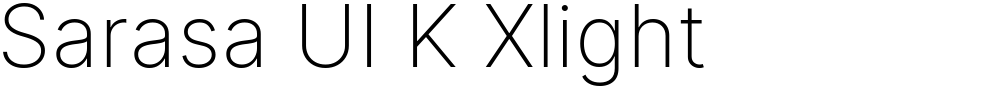 Sarasa UI K Xlight