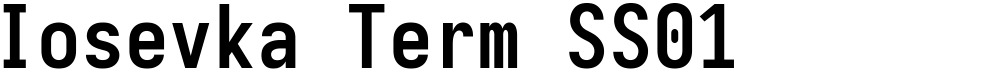 Iosevka Term SS01