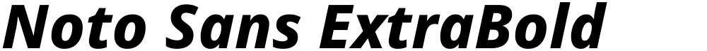 Noto Sans ExtraBold