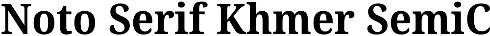 Noto Serif Khmer SemiCondensed
