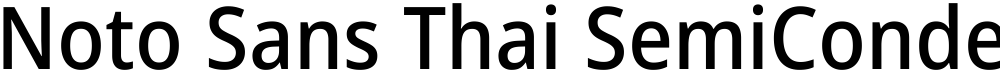 Noto Sans Thai SemiCondensed Medium