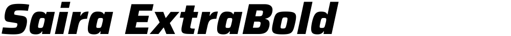 Saira ExtraBold