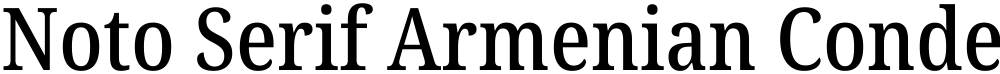 Noto Serif Armenian Condensed Medium