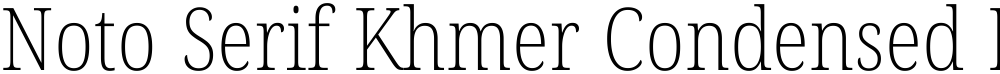 Noto Serif Khmer Condensed ExtraLight