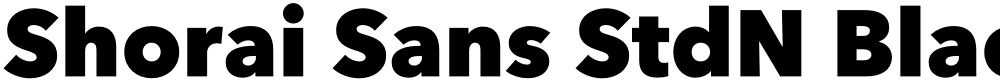 Shorai Sans StdN Black
