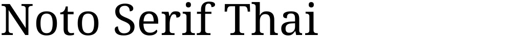 Noto Serif Thai