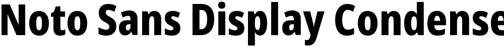 Noto Sans Display Condensed ExtraBold