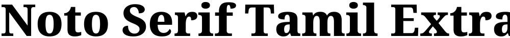 Noto Serif Tamil ExtraBold