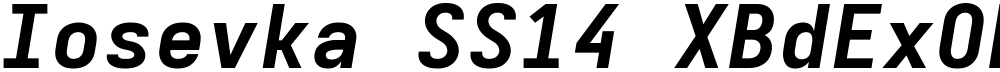 Iosevka SS14 XBdExObl