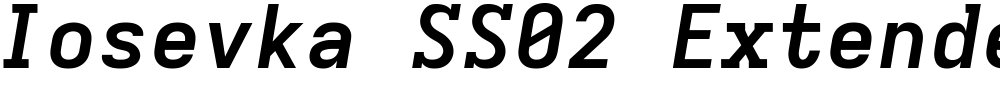 Iosevka SS02 Extended Oblique