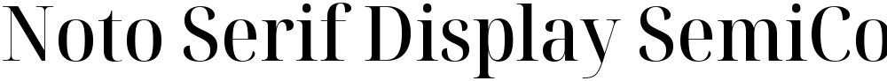 Noto Serif Display SemiCondensed Medium