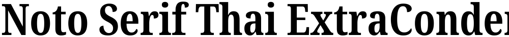 Noto Serif Thai ExtraCondensed