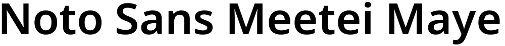 Noto Sans Meetei Mayek SemiBold