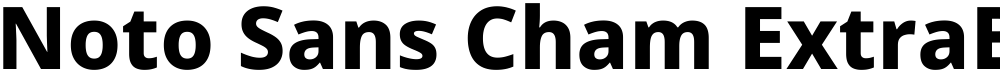 Noto Sans Cham ExtraBold