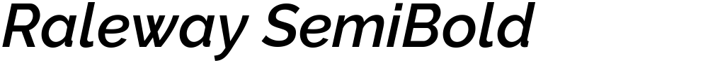 Raleway SemiBold