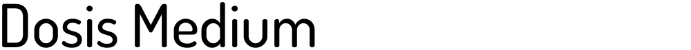 Dosis Medium