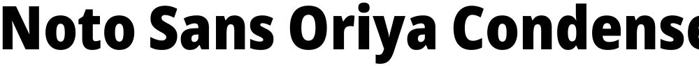 Noto Sans Oriya Condensed Black