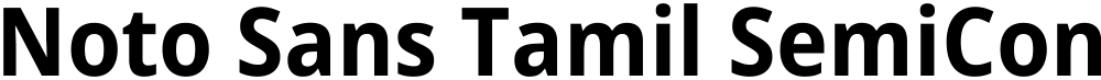 Noto Sans Tamil SemiCondensed