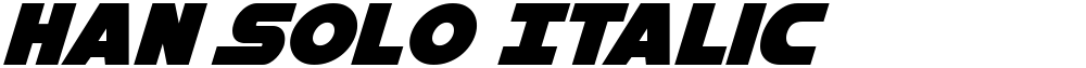 Han Solo Italic