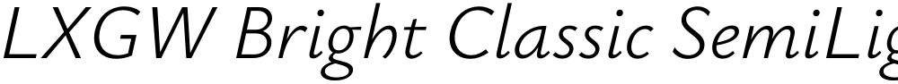 LXGW Bright Classic SemiLight