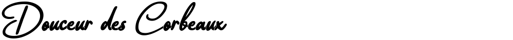 Douceur des Corbeaux