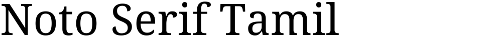 Noto Serif Tamil
