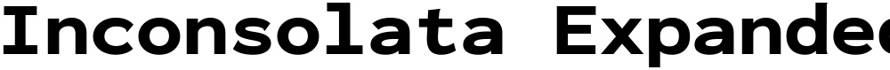 Inconsolata Expanded Black