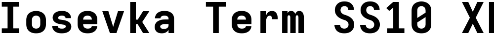 Iosevka Term SS10 XBdEx