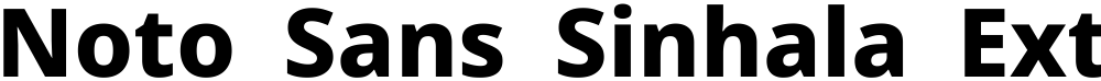 Noto Sans Sinhala ExtraBold