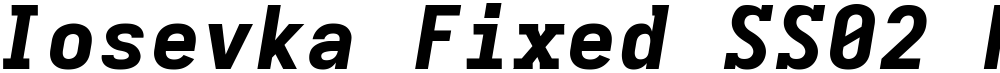 Iosevka Fixed SS02 HvEx
