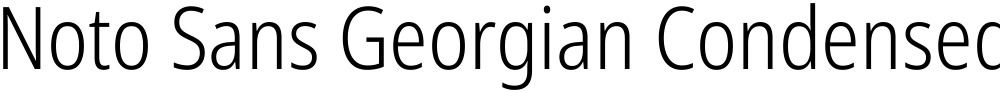 Noto Sans Georgian Condensed Light