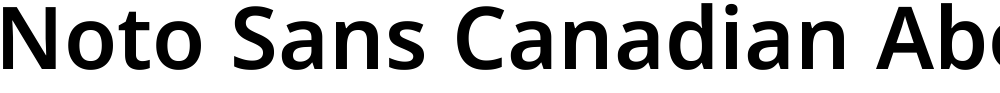 Noto Sans Canadian Aboriginal SemiBold