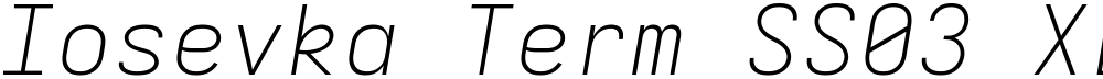Iosevka Term SS03 XLtEx