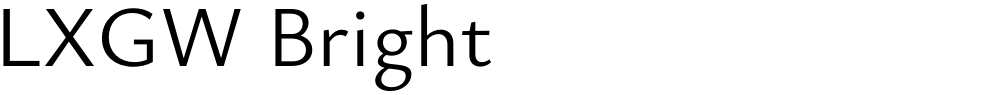 LXGW Bright