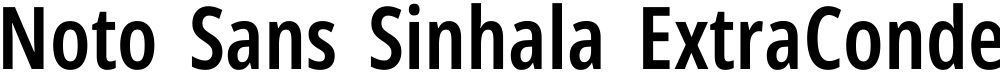 Noto Sans Sinhala ExtraCondensed SemiBold