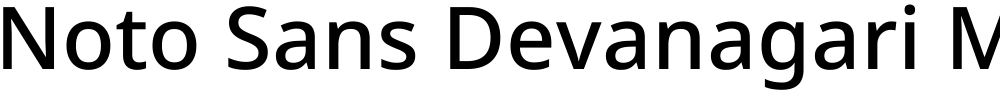 Noto Sans Devanagari Medium
